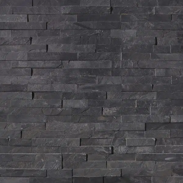 Premium Jak Black Slate Wall Cladding Panel 600x150mm (17.28m2)