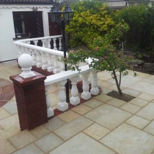 Sand stone pavings