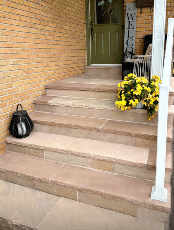 Autumn Brown Sandstone 50mm Rockface - Steps & Wall Coping