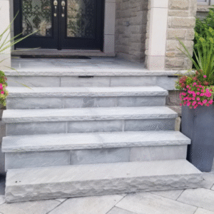 Kandla Grey Sandstone 50mm Rockface - Steps & Wall Coping