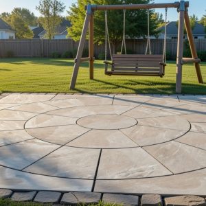 Porcelain Circle 2.70m With Sq Kit – Petra Grigio