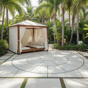 Porcelain Circle 2.70m With Sq Kit – Petra Pearl White