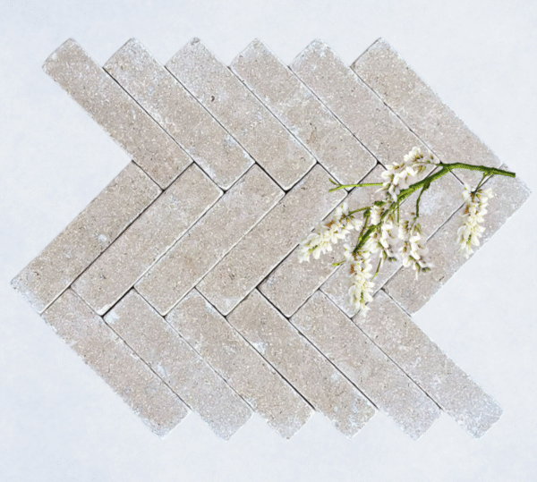 Sinai Pearl Herringbone Paving
